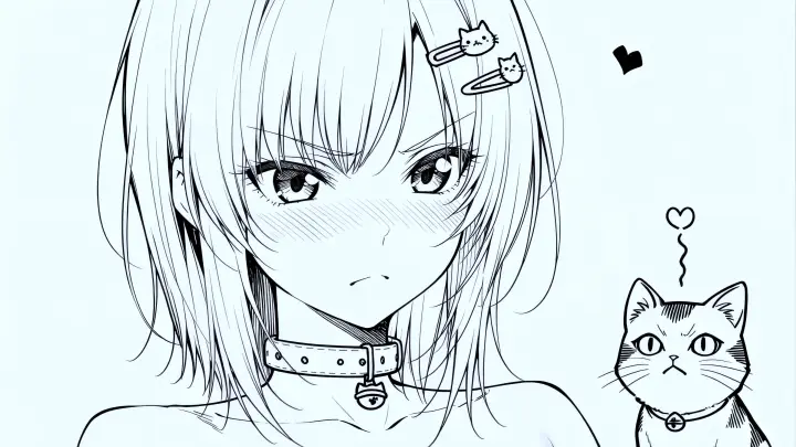魔神星滑翔青蒿-发夹-嗔怒少女-小猫预览图
